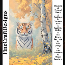 Kraftfull Regal Tiger, Intense Gaze CB2 Decoupage