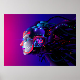 Kraftfull robot poster
