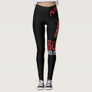 Kraftfull rötthistoriklås för svart historik m leggings
