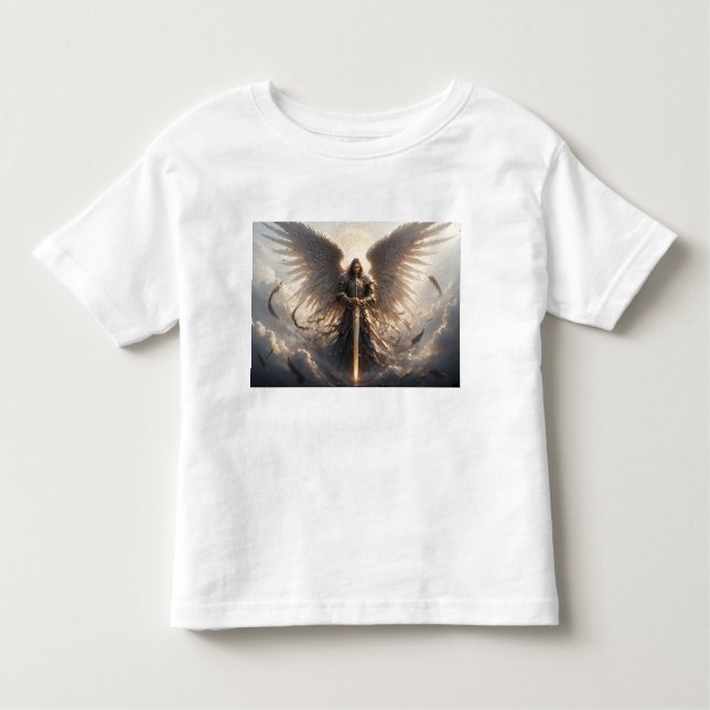 Kraftfull St Michael Archangel Småbarn Tee (Framsida)