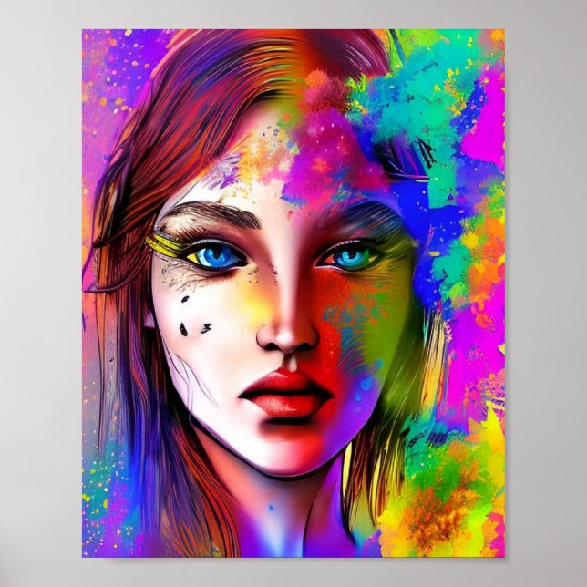 Kraftfull stadskvinna poster (Framsidan)