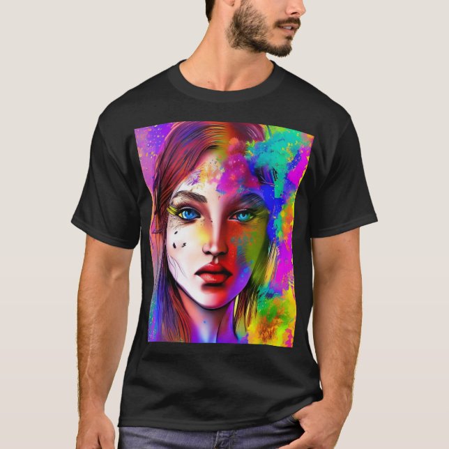 Kraftfull stadskvinna t shirt (Framsida)