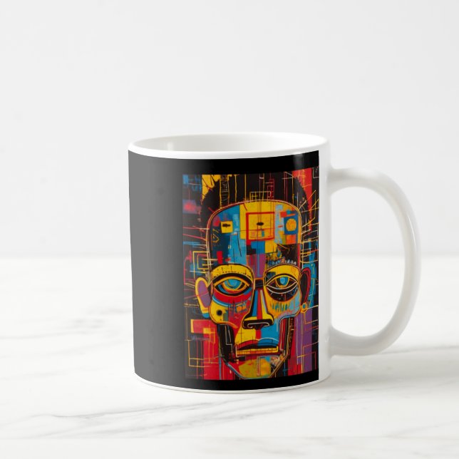 Kraftfull stiftelse för Abstrakt kulturman Kaffemugg (Höger)