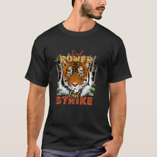 Kraftfull Tiger Soul Snabb Slags Grafisk T-Shirt