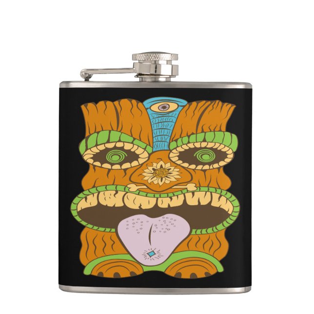 Kraftfull Tiki-statue i Psychedelic Mood, Lusnyj Fickplunta (Framsidan)