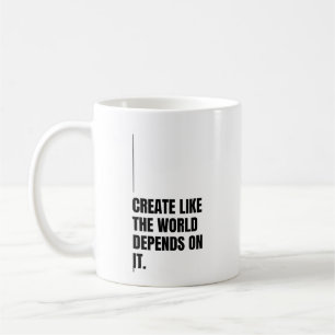 Kraftfull typografi Konstnär Changemakers Mäktig Kaffemugg