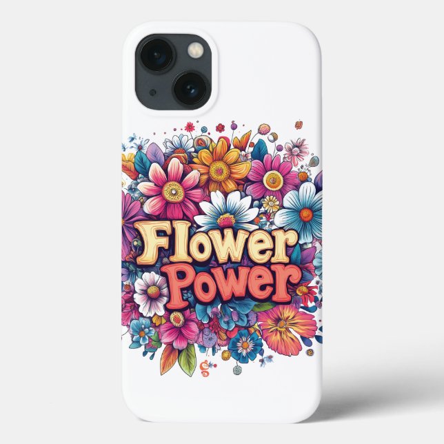 Kraftfull utformning av blommor med färgstarka blo (Baksida)