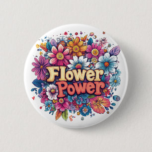 Kraftfull utformning av blommor med färgstarka blo knapp