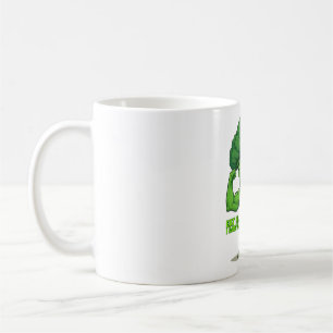 Kraftfull Veggies Klubb-Flexing Broccoli Funny Tec Kaffemugg