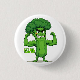 Kraftfull Veggies Klubb-Flexing Broccoli Funny Tec Knapp