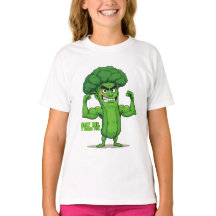 Kraftfull Veggies Klubb-Flexing Broccoli Funny Tec