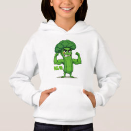 Kraftfull Veggies Klubb-Flexing Broccoli Funny Tec T Shirt