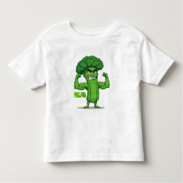 Kraftfull Veggies Klubb-Flexing Broccoli Funny Tec T Shirt