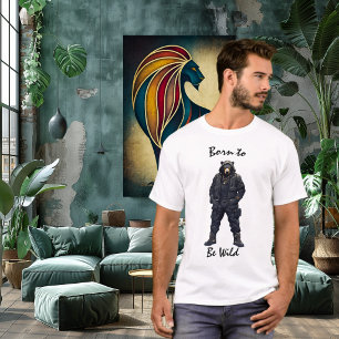 Kraftfull Vild Taktisk Björn T-Shirt