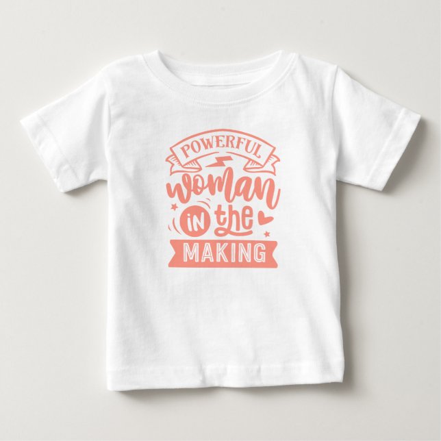 Kraftfulla kvinnor i Skapar: Cute Peach Girls T Shirt (Framsida)