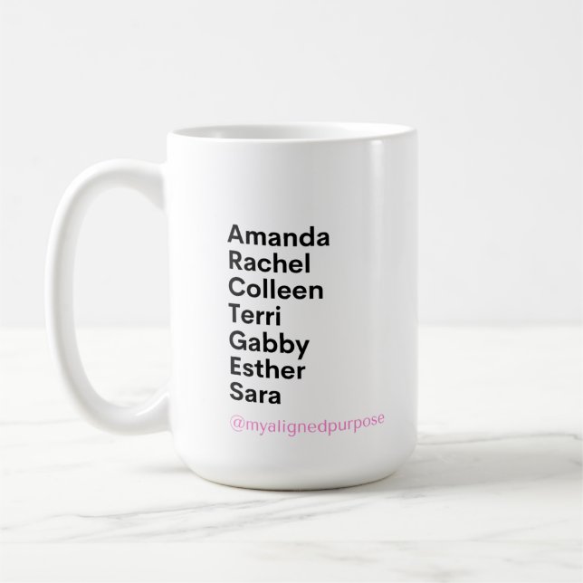 Kraftfulla kvinnor med hög sikt Mugg (Vänster)