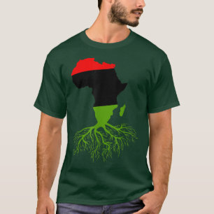Kraftfulla rötter Afrikas svarta historik Månad BL T Shirt