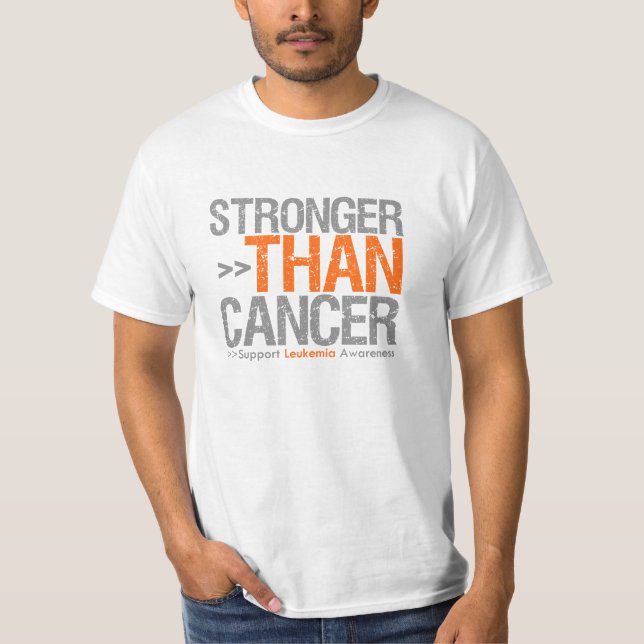Kraftfullare än cancer - leukemi t-shirt (Framsida)