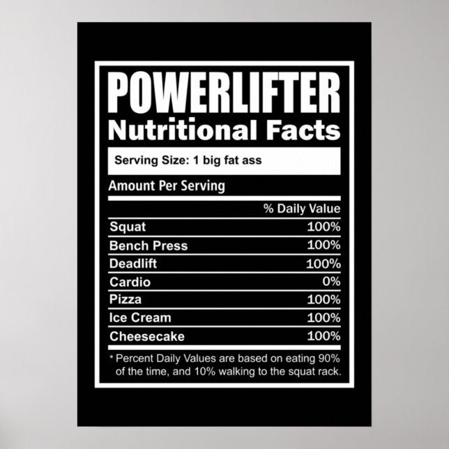 Kraftfullare näteffekter, kraftfull PowerLyft Poster (Framsidan)