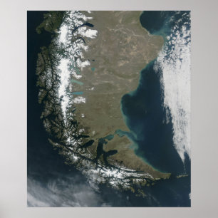 Kraftfullen, snö-capped Andes Poster