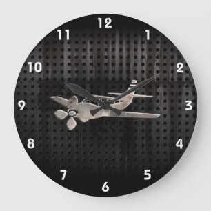 Kraftfullflygplan Stor Klocka