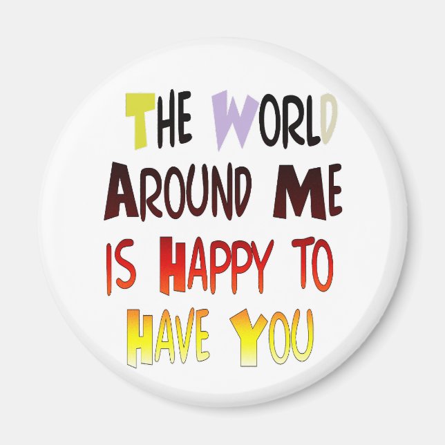 Kraftfullt välkomstmeddelande: Motiverad offert Magnet (Framsidan)