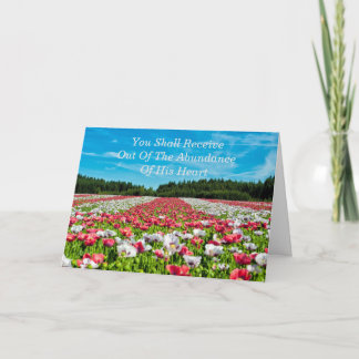 Kraftfullt visitkort för rikliga välsignelser kort