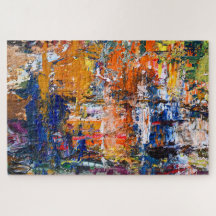 Kraftig abstraktion - Oljefärgschaos på konstnärer