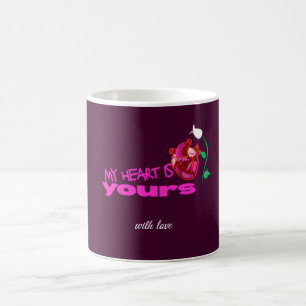 Kraftig Anatomisk Hjärtan Rosa Present– Kaffemugg