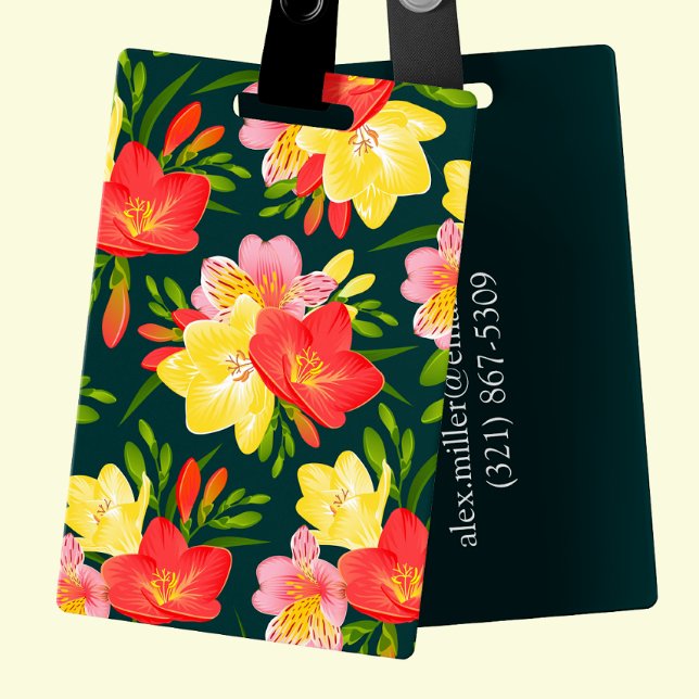 Kraftig, anpassningsbar, tropisk Blommigt Bagagebricka (Skapare uppladdad)