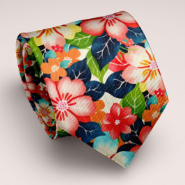 Kraftig, anpassningsbar, tropisk Blommigt Slips