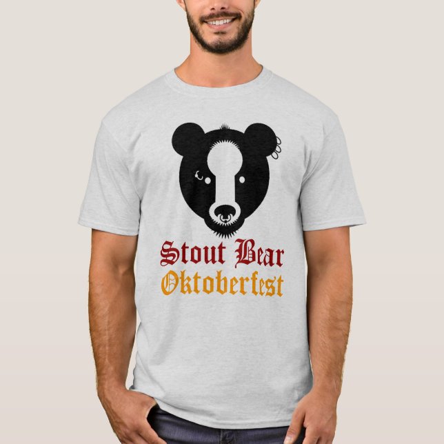 Kraftig björn t shirt (Framsida)