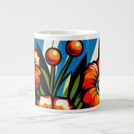 Kraftig blomning jumbo mugg