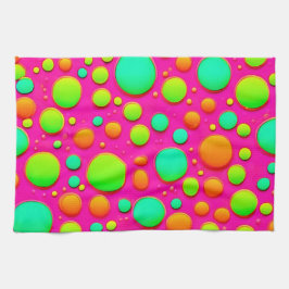 Kraftig bubbelpub i Färg Design Kökshandduk