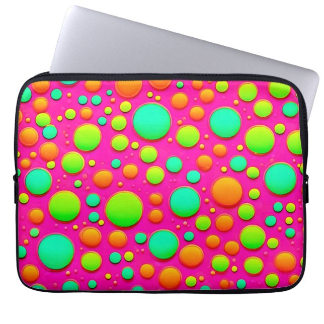 Kraftig bubbelpub i Färg Design Laptop Fodral (Framsidan)