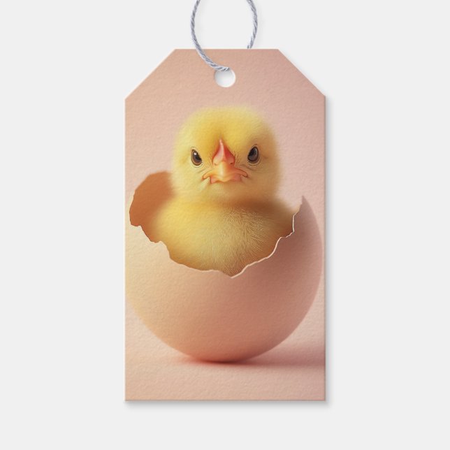 Kraftig Chick i Eggshell Presentetikett (Framsidan)