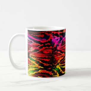 Kraftig, färglös mönster-design gjord med abstrakt kaffemugg