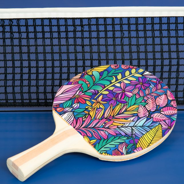 Kraftig färgstark natur Ping Pong Paddle Pingisracket (Insitu)