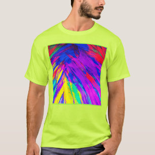Kraftig färgstark regnbåge Mönster-design T Shirt