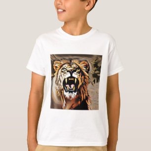 Kraftig Lejon - Beasternas Kung T Shirt