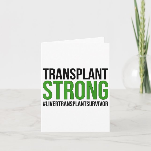 Kraftig levertransplantation Överlevandelevertrans Kort (Framsida)