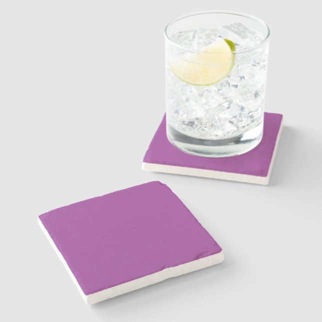 Kraftig Magenta Bröllopsinbjudan med Minimalistisk Stenunderlägg (Sidan)