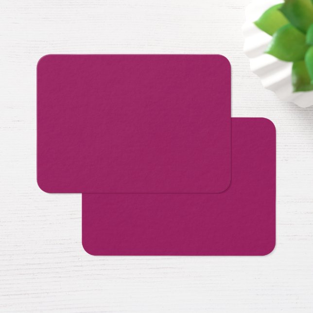 Kräftig Magenta Elegans | Premium Profilkort Visitkort (Skivbord)