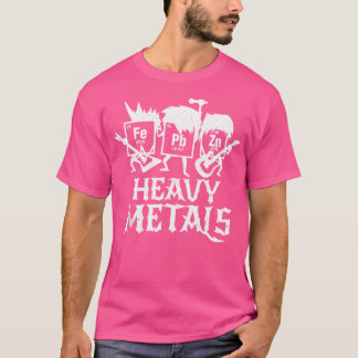 Kraftig Metall-funny Periodisk Bord-kemi T Shirt