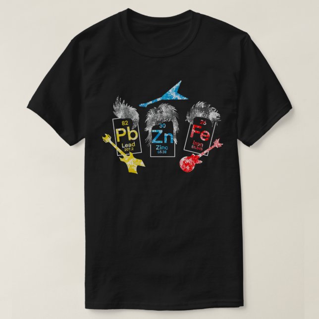 Kraftig metall-kemi pun 2 t shirt (Design framsida)