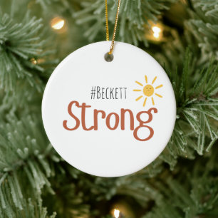 kraftig #namn-barncancer Ornament Helgdag