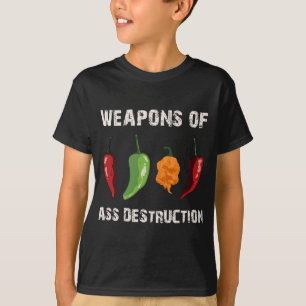 Kraftig pepparchili, huvud spicy hett mat t shirt