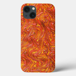 Kraftig röd struktur med skuggor av gult