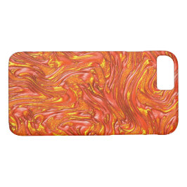 Kraftig rödaktig struktur med nyanser av gult