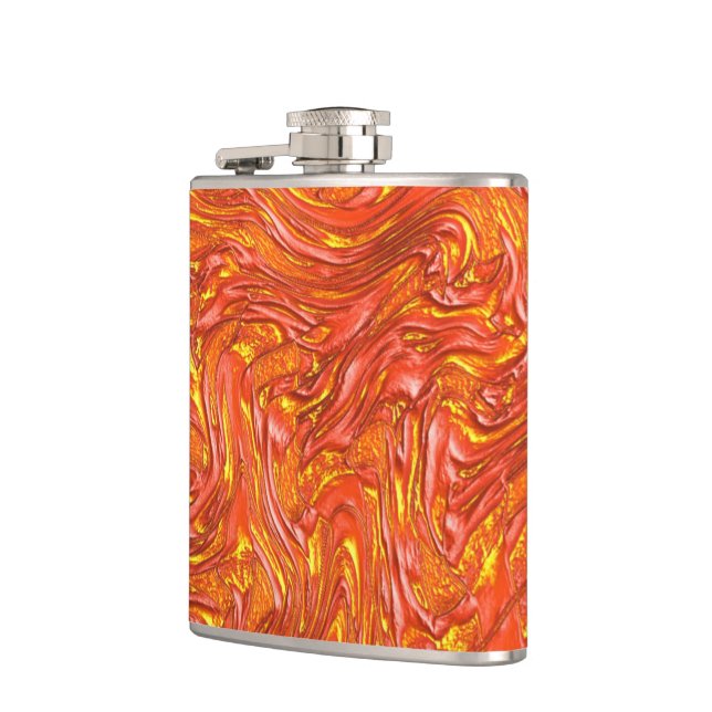 Kraftig rödaktig struktur med nyanser av gult fickplunta (Vänster)